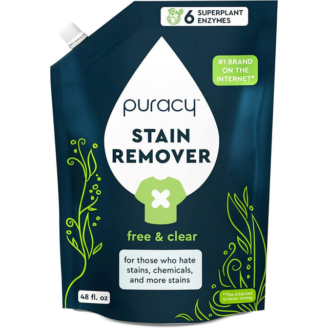 Laundry Stain Remover Refill, Free & Clear, 48 fl.oz. R8
